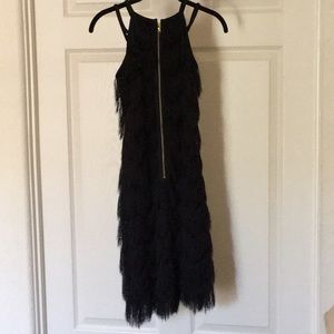 Black, fringe cocktail dress. Perfect condition.